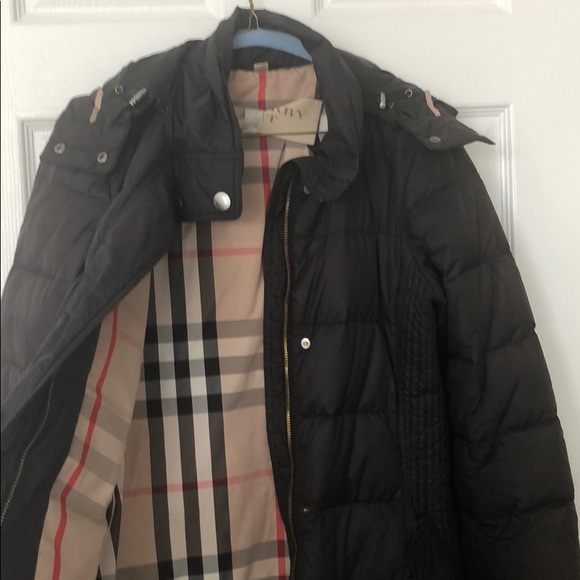 BURBERRY BRIT COAT SMALL BLACK JACKET - Picture 12 of 16